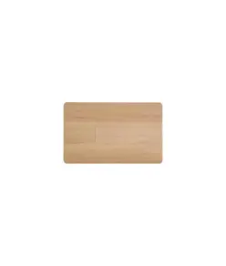 Chiavetta USB 4GB a forma di tessera in legno.