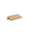 Chiavetta USB 4GB a forma di tessera in legno.