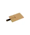 Chiavetta USB 4Gb a forma di tessera in paglia di grano e PP. Possibilità di import
