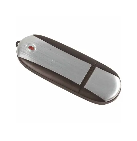 Chiavetta USB 4Gb in ABS color argento e bordi trasparenti colorati Possibilità di import