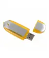 Chiavetta USB 4Gb in ABS color argento e bordi trasparenti colorati Possibilità di import