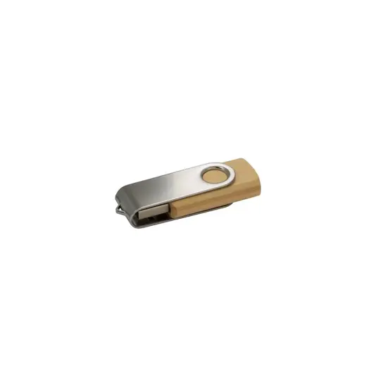 Chiavetta USB 8 GB girevole in Bambù/Metallo.