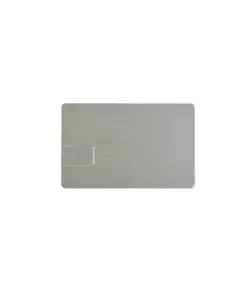Chiavetta USB 8GB a a forma di tessera in metallo.