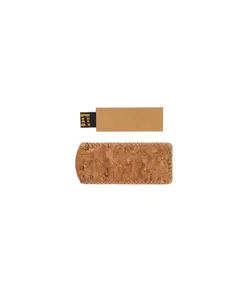 Chiavetta Usb con corpo in cartoncino e custodia in sughero 4GB