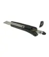 Cutter/taglierino in ABS con fermo lama, grande e 2 lame di ricambio