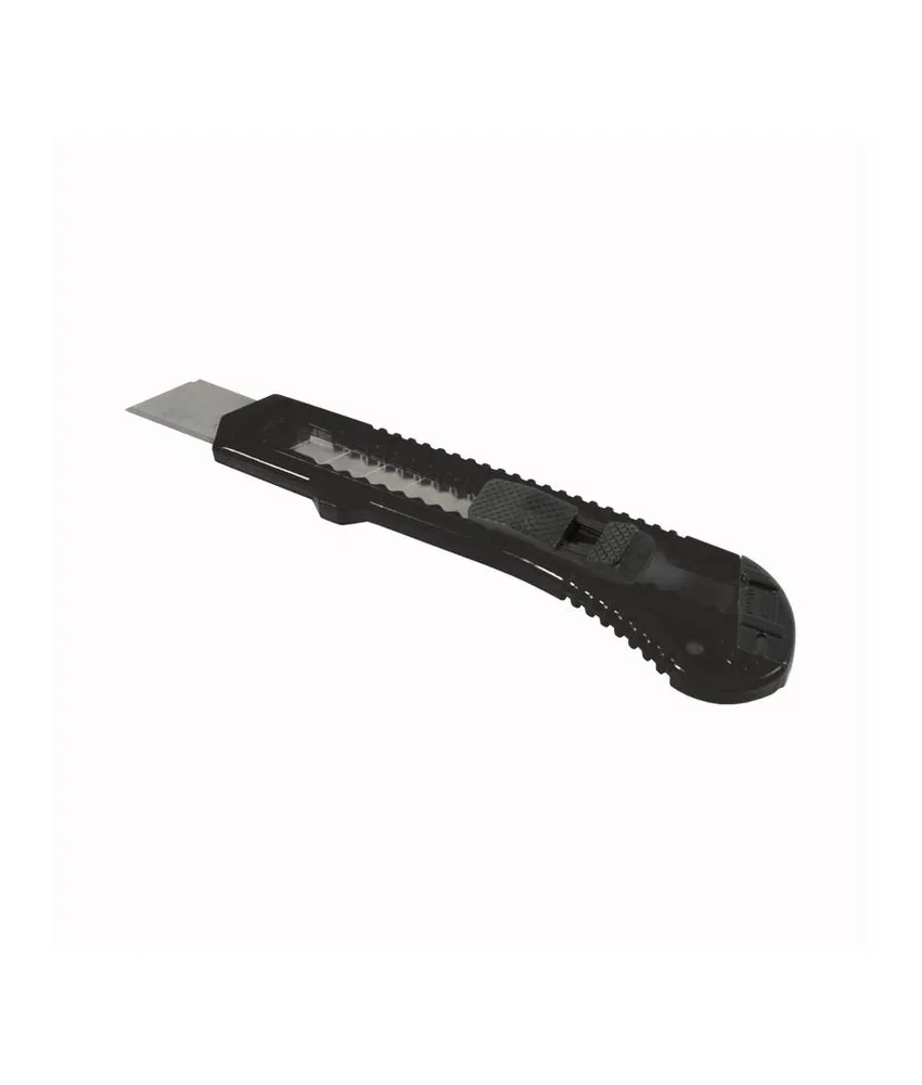 25 pezzi Cutter/taglierino in ABS con fermo lama, medio