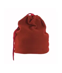 Fascia scalda-collo in polar, trasformabile in cappello regolazione con cordino