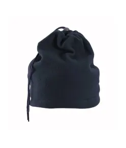 Fascia scalda-collo in polar, trasformabile in cappello regolazione con cordino