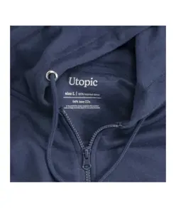 Felpa con cappuccio unisex 100% tessuto rigenerato Utopic