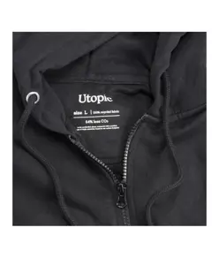 Felpa con cappuccio unisex 100% tessuto rigenerato Utopic
