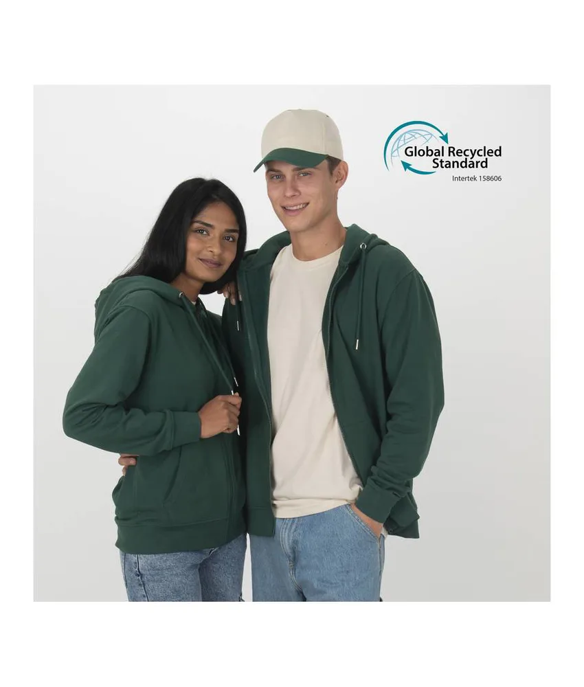 Felpa con cappuccio unisex 100% tessuto rigenerato Utopic
