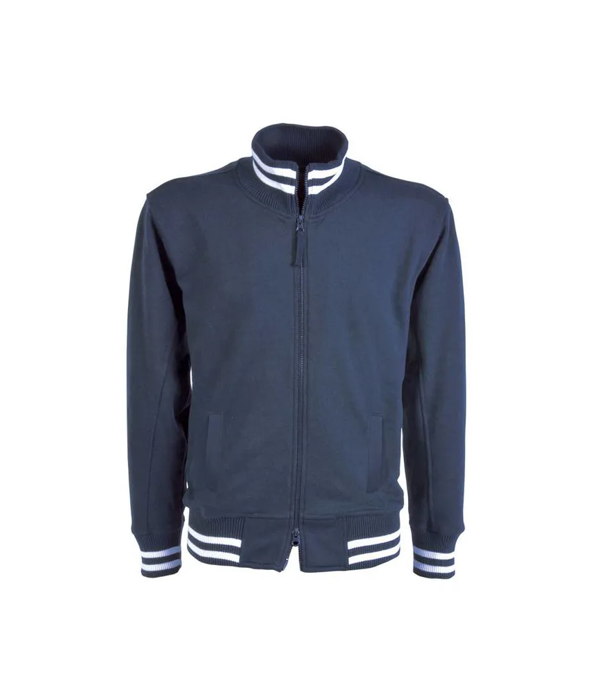 Felpa con zip lunga, con tasche