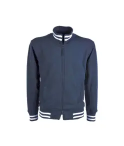 Felpa con zip lunga, con tasche