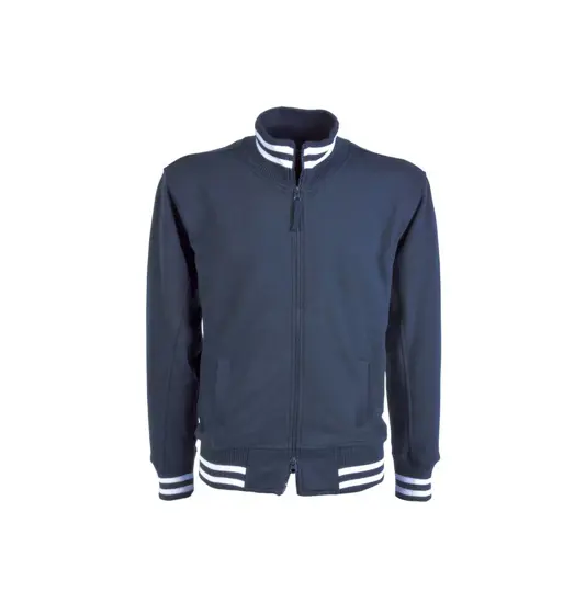 Felpa con zip lunga, con tasche
