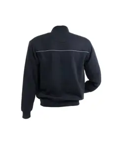 Felpa da uomo a zip intera,con 3 tasche chiusura zip, profilo catarifrangente