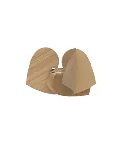 Foglietti adesivi per appunti a forma di cuore (80 pag.), copertina in bambù