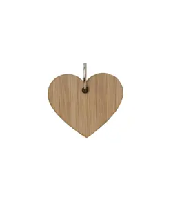 Foglietti adesivi per appunti a forma di cuore (80 pag.), copertina in bambù