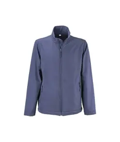 Giacca softshell con inteno in polar, due tasche laterali e chiusura con zip