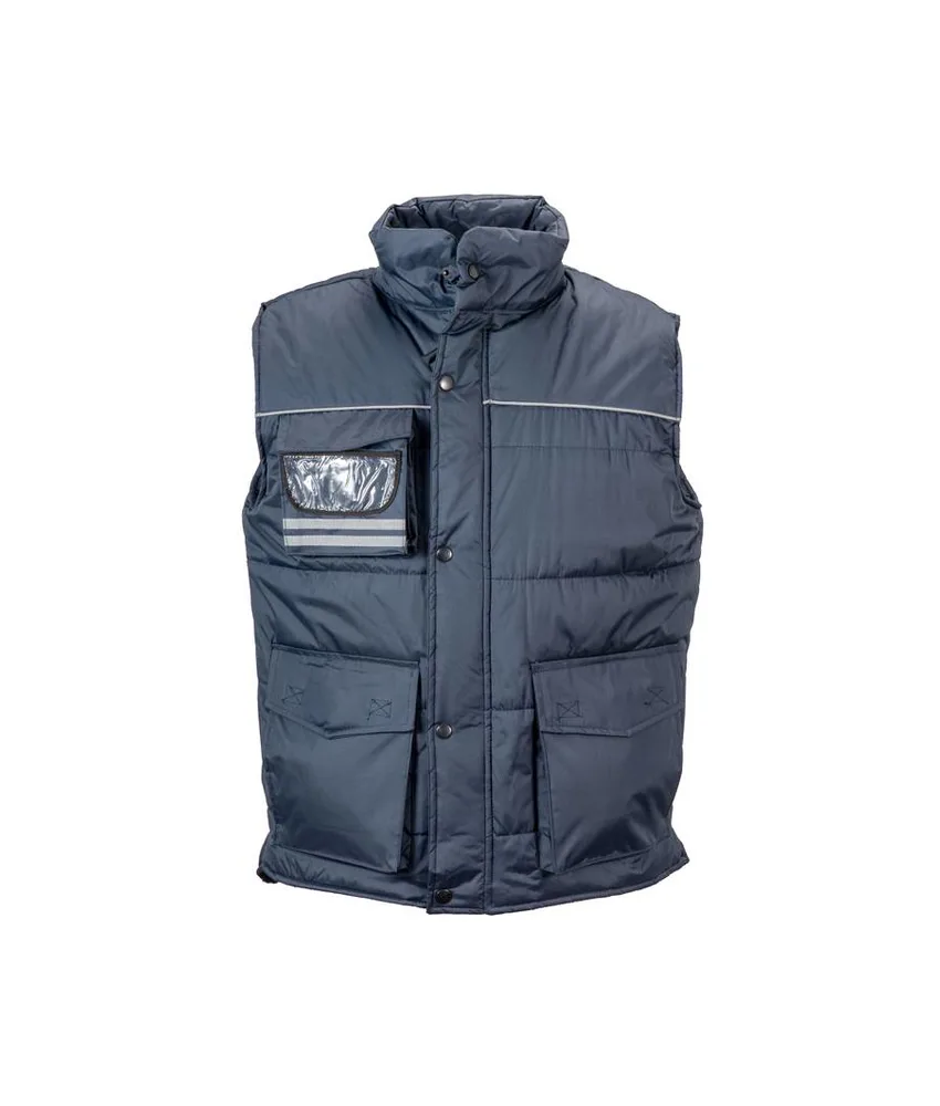 Gilet imbottito di poliestere impermeabilizzato