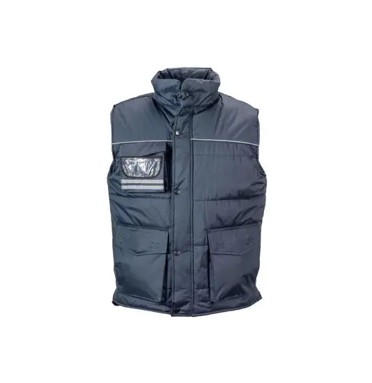 Gilet imbottito di poliestere impermeabilizzato