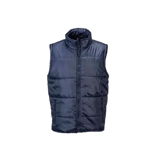 Gilet imbottito in poliestere foderato con 2 tasche