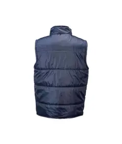 Gilet imbottito in poliestere foderato con 2 tasche