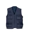 Gilet multi tasche in polycotton, chiusura a zip, 5 tasche frontali