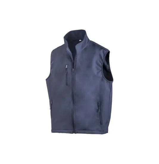 Gilet softshell con inteno  in polar, due tasche laterali e una tasca sul petto Proprieta' privata