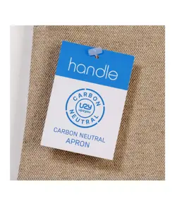 Grembiule carbon neutral in cotone riciclato 280 gr/m2