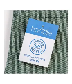 Grembiule carbon neutral in cotone riciclato 280 gr/m2