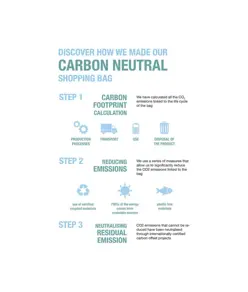 Grembiule carbon neutral in cotone riciclato 280 gr/m2