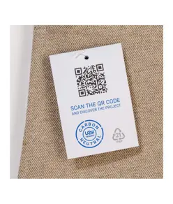 Grembiule carbon neutral in cotone riciclato 280 gr/m2
