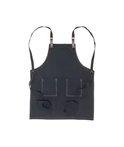 Grembiule da cucina  in cotone 280 g/m2 con 2 tasche frontali, cinghie in PU regolabili.