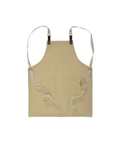 Grembiule da cucina  in cotone 280 g/m2 con 2 tasche frontali, cinghie in PU regolabili.