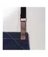 Grembiule da cucina regolabile  in cotone denim con 2 tasche frontali.