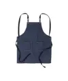 Grembiule da cucina regolabile  in cotone denim con 2 tasche frontali.