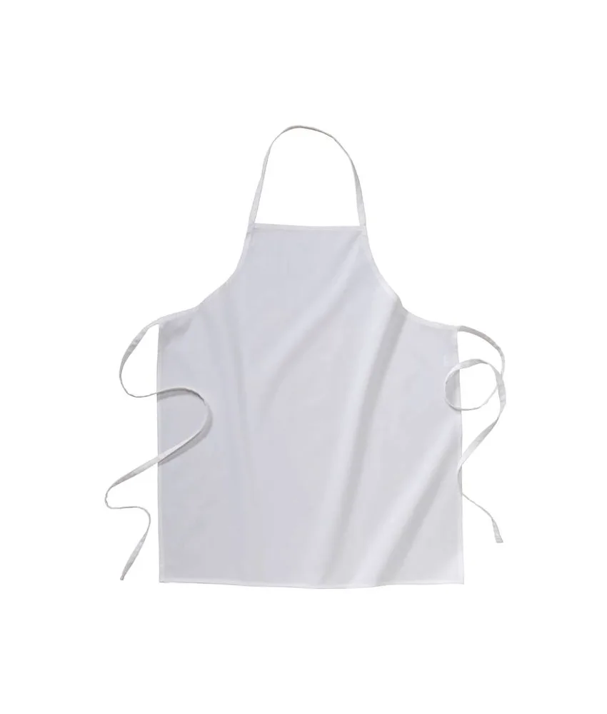 50 pezzi Grembiule lungo bianco 100% cotone