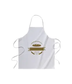 Grembiule lungo bianco 100% cotone