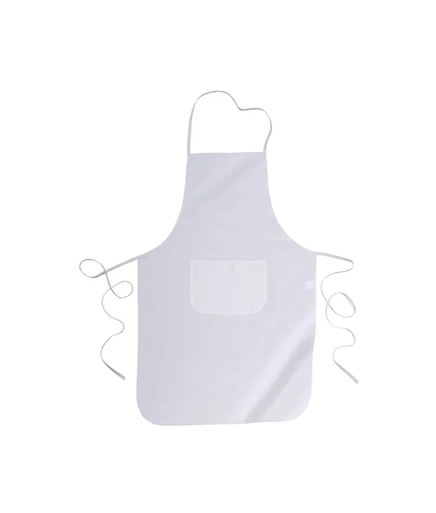 50 pezzi Grembiule lungo bianco in 100 % cotone