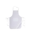 Grembiule lungo bianco in 100 % cotone