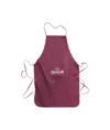 Grembiule lungo con tasca frontale