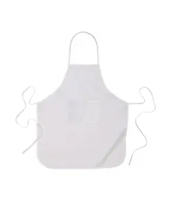 Grembiule lungo da cucina con tasca frontale in poliestere riciclato R-PET, 60x90 cm