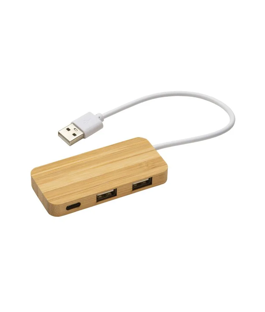 25 pezzi Hub USB con 2 porte USB A e una porta type C, cavo integrato.
