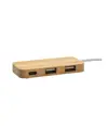 Hub  USB con 2 porte USB A e una porta type C, cavo integrato.