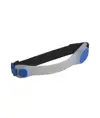 Luce di sicurezza con LED in colore BLU in plastica gommata con bracciale chiusura