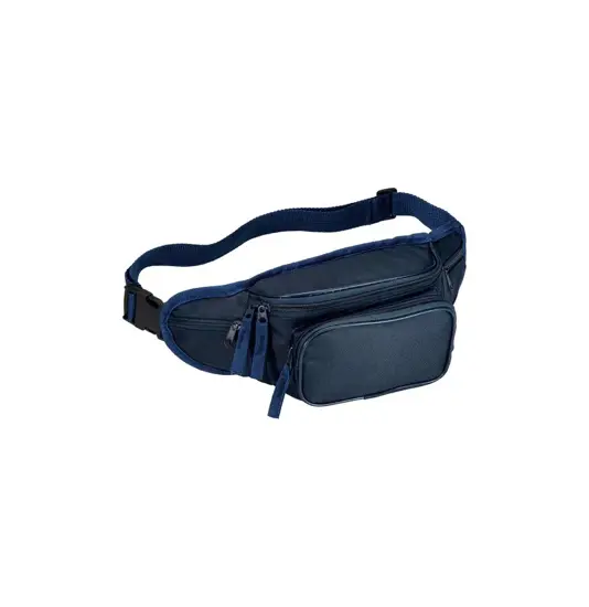 Marsupio in poliestere 600D con 5 tasche e cintura regolabile con chiusura a clip
