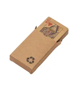 Mazzo di carte da gioco da 54 carte, in scatola singola, in carta riciclata