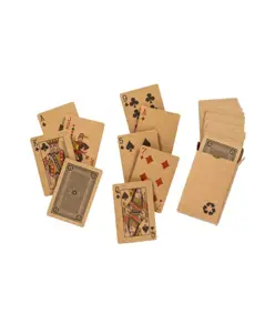 Mazzo di carte da gioco da 54 carte, in scatola singola, in carta riciclata