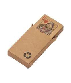 Mazzo di carte da gioco da 54 carte, in scatola singola, in carta riciclata