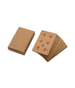 Mazzo di carte da gioco da 54 carte, in scatola singola, in carta riciclata